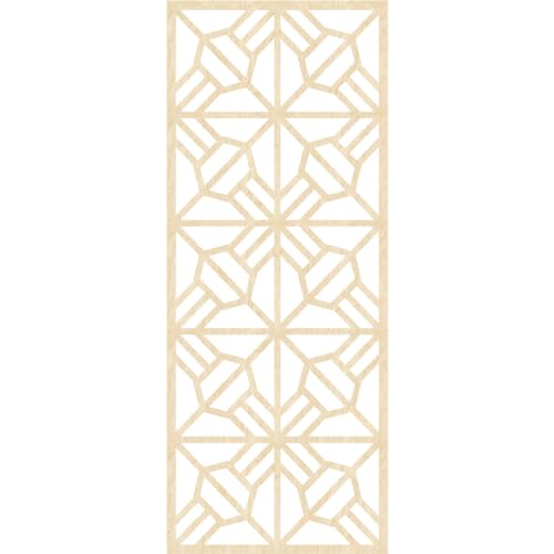 Image of Auburn Decorative Pierced Fretwork Wood Wall Panels, 25 3 /8 inchW x 64 3 /8 inchH x 1 /4 inchT, Birch
