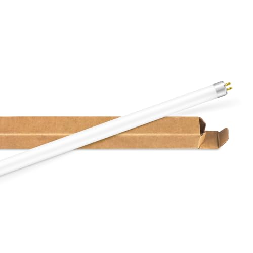 Tubo Fluorescentes T5 de 14W 549 mm, Bombillas CFL Blanco Frío 4000K, Attacco G5 de 2 Pines, Ahorro de Energía, Alta Eficiencia, Para lLces de Emergencia y Luces de Tira, 1pezzi