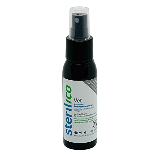 sterilico - Vet - Desinfektionsmittel zur Wund- und Hautbehandlung von Tieren (60ml) Cover