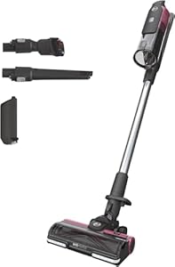 Hoover Akku-Staubsauger HF9 Home I Bis zu 240 m² BZW. 60 Min. Laufzeit mit 2 Akkus I Leistungsstarker Staubsauger kabellos & beutellos I Akkusauger mit Anti-Twist Düse mit LED-Licht für alle Böden