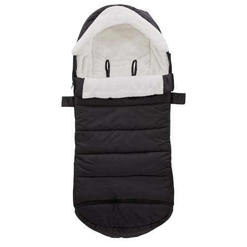 Image of Bunting Bag for UPPAbaby Vista, V2, V3, Cruz, V2, V3 RumbleSeat, V2, V3 Ridge, Minu Strollers, Warm and ultra-plush Waterproof Stroller Footmuff, Extendable winter stroller cover, sleeping bag