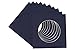 CountryArtHouse Navy Blue Acid Free 20x20 Circle Picture Frame Mat with White Core Bevel Cut for 16x16 Pictures - Fits 20x20 Frame - Pack of 1 Matboard