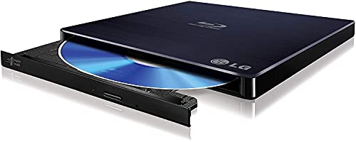 Image of LG 6X WP50NB40 External Portable Blu-ray Burner in Retail Box Bundle with 50GB Verbatim M-Disc BD-R DL and Cyberlink Burning Software