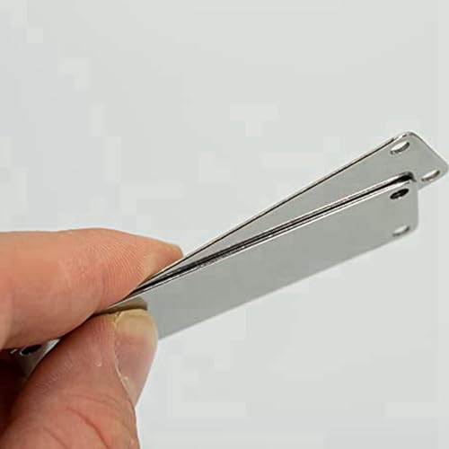 Plaques de Gravure en Acier Inoxydable Finition Soignée Rectangle à 4 Trous
