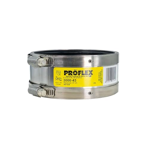 Image of Fernco Shielded Coupling,For Pipe Size 4 inch x 3 inch 3000-43 - 1 Each