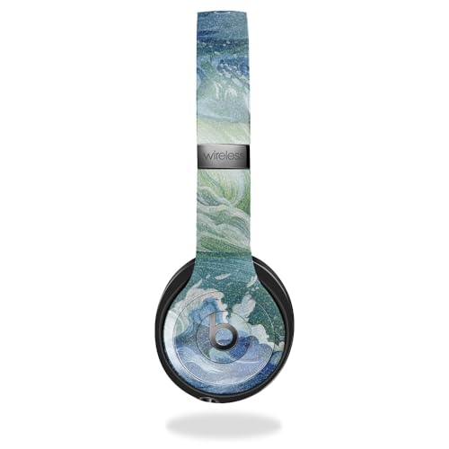 Image of Glossy Glitter Skin Compatible with Beats Solo 4 - Cyclone Wave - Premium 3M Vinyl Protective Wrap Decal Cover - Easy to Apply | Crafted in The USA by MightySkins