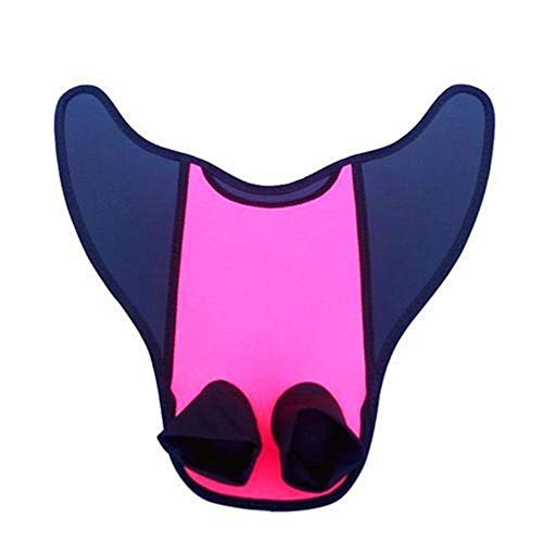 iDWF Adultos y niños Aletas for Nadar Formación niños Aletas Sirena Nadar Nadar Nadar pie Aleta de Buceo Pies de Cola Monoaleta Dropship (Color : Hot Pink)