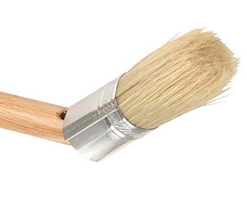 Steelman Euro Lube Angled Applicator Brush with Stiff Bristles for Paste-Style Tire Mounting Lubricants, Angled to Fit Between The Tire Bead and Rim (96517)