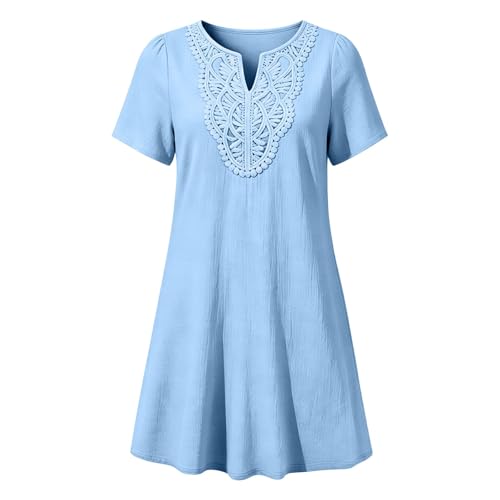 Robe midi fluide à manches courtes col en v robe de plage décontractée chic