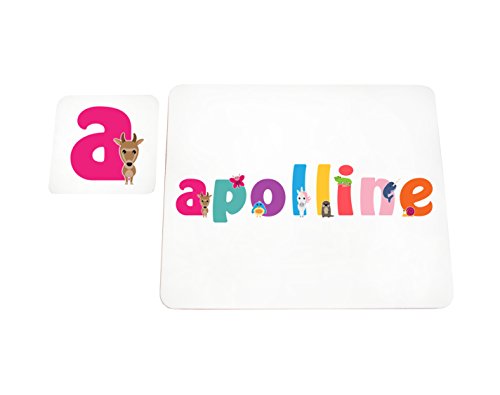 Napperon avec coaster Apolline : le set de table parfait pour le goûter des enfants
