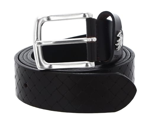 Ceinture Hitchcock Woven Belt U.S. Polo Assn. marron foncé W100 pour homme