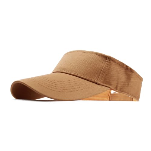 Image of ANDICEQY Sport Sun Visor Hats Adjustable Empty Top Baseball Cap Cotton Ball Caps for Women and Men