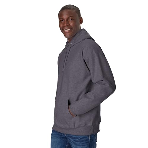 Hanes Men's Big and Tall Ultimate Cotton Heavyweight Pullover Hoodie Sweatshirt, Charcoal Heather, 3X-Large3