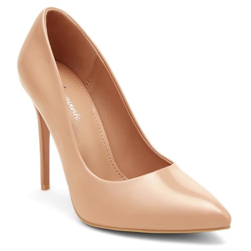 Image of Womens High Heels 4 Inch Closed Pointed Toe Pumps Stiletto Heels for Women Dress Sexy Wedding Pumps