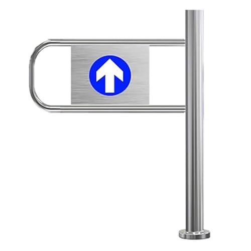 Porte battante de sécurité à fermeture automatique robuste pour supermarchés et bibliothèques, à ressort, à sens unique, pour entrées sécurisées et solutions de portes commerciales durables.