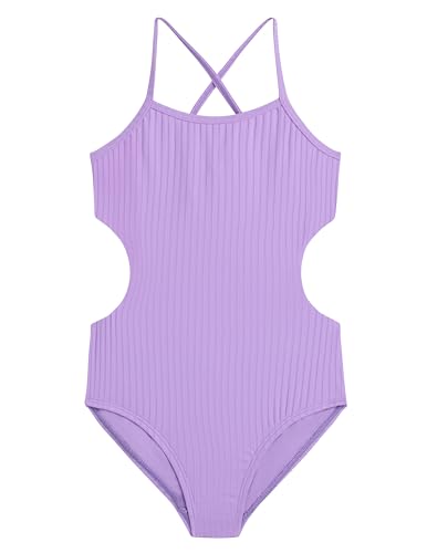 Image of Kanu Surf Girls' Amelia UPF 50 Double Cut-Out Banded One Piece Swimsuit