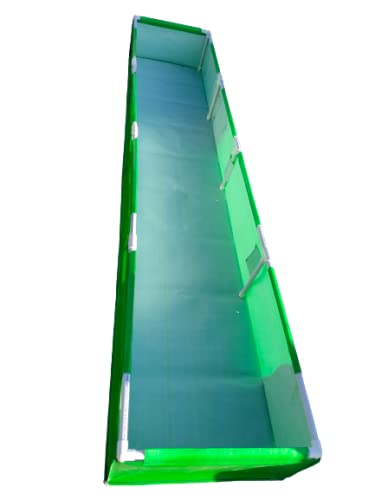 Vila Organics Terrace Gardening HDPE Rectangular Plastic Grow Bags for Vegetable and Plants with PVC Pipes (10 X 2 X 1)