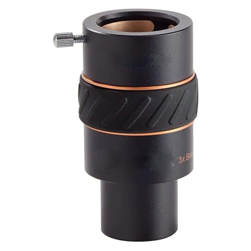 Barlow 3X télescope grossissement triple haute clarté coulant 1,25"
