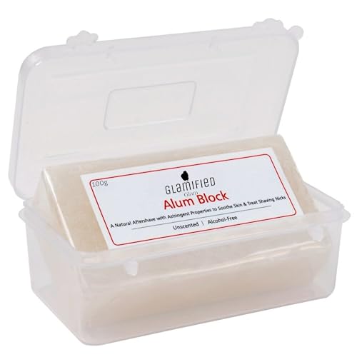 Alum Block Wet Shave Bloc After Shave Blood Stopper Antiseptic Astringent,After Shaving Alum Balm Block 100G - Image 3