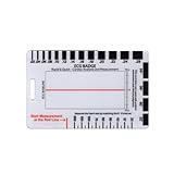 Funny ECG EKG Rhythm Pocket Card,Double Sided Badge Card EKG Telemetry Interpretation Badge Buddy Nursing Cheat Sheet with EKG Ruler Measurement (D)