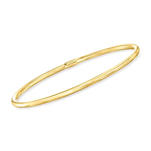 Ross-Simons Italian 14kt Yellow Gold Polished Bangle Bracelet