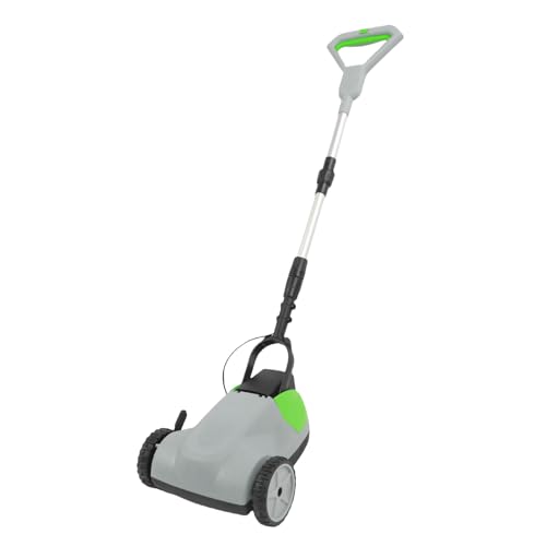 Fafeicy Cortacésped Inalámbrico Cortacésped Eléctrico de Empuje Motor sin Escobillas 6500 RPM 3 Alturas de Corte Ajustables Desmontable de 1,06 a 2,2 Pulgadas con Poste Telescópico de (Enchufe de la
