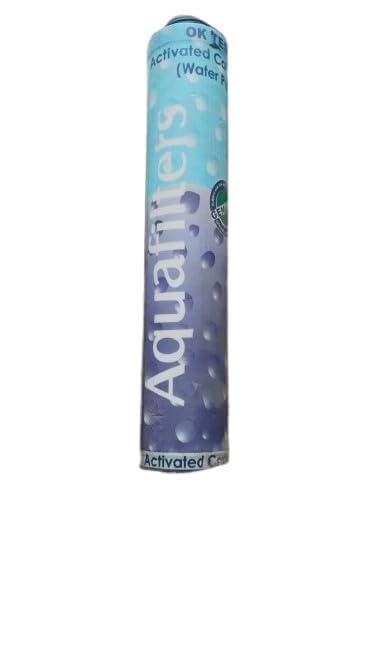 Aquafilters Activated Carbon Water Purifier Filter Cartridge | Activated Carbon, Water Purification, Certified, Inline Filter, Cylindrical Design-image-1