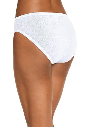 Image of Jockey Women's Underwear Plus Size Elance French Cut - 3 Pack, Marina Blue /Simple Scatter Dot /Simple Spring Bouquet, 11