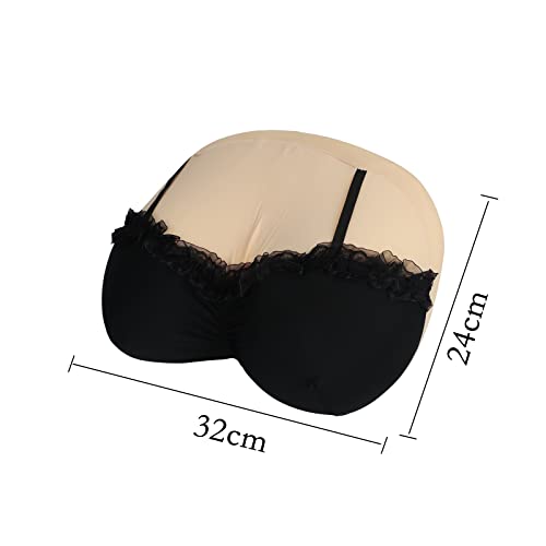 Itoda PILLOW045GYUS Boobs Breasts Pillow Cushion Funny Throw Pillow Home Bedroom Decor Cushion Soft Memory Foam Sleep 3D Creative Breast Shape Sleeping Backrest thumb #1