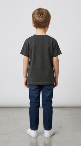 Image of Kids T Shirt Short Sleeve Crewneck Tee for Toddler Boys and Girls Cotton Basic Summer Top 2-6 Years