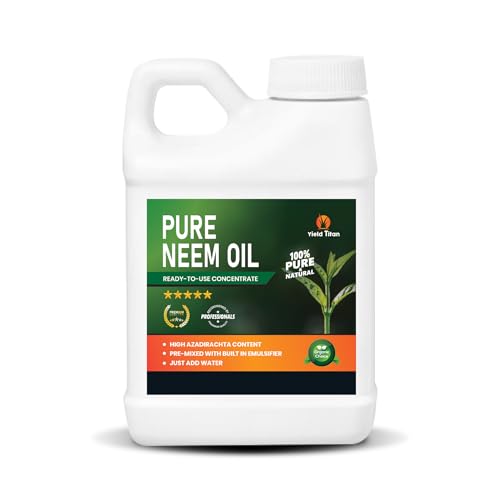 Yield Titan Ready-to-Use Concentrate Neem Oil - 100% Pure & Natural | Ready to Mix | Just Add Water (8 oz)