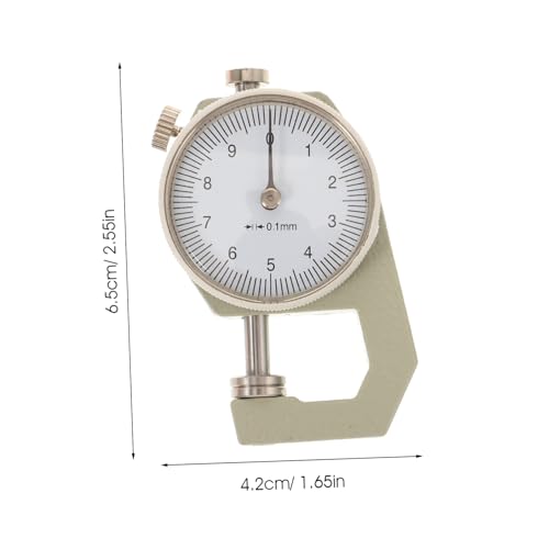 Calibrador de espesores de cuero MAGICLULU, herramienta de medición de precisión para cuero, fabricado en hierro, rango 0-10 mm miniatura 2