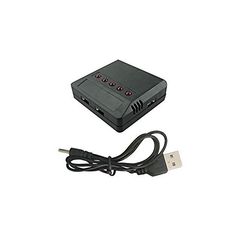 5Pcs 3.7V 380Mah Battery With 5 In 1 Charger For Hubsan X4 H107 H107C H107L Syma X11 X11C Hs170 Hs170C F180C Hs170G Tozo Q2020 E016H E016F Remote Control Drone Accessory #TOP3