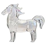 Attrait artistique : le design détaillé de cette figurine de cheval ajoute une touche d’élégance artistique, en faisant une pièce maîtresse dans n’importe quelle pièce. ornement de cheval en cristal, figurine artisanale de cheval
