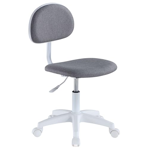 Miroytengo Silla Estudio Elevable Terri Color Gris y Blanco