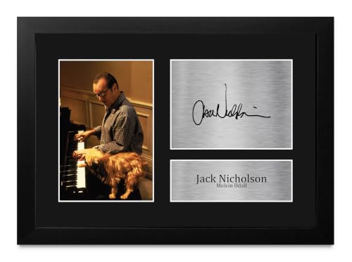 Memorabilia de Mejor imposible con foto enmarcada de Jack Nicholson y autógrafo A4