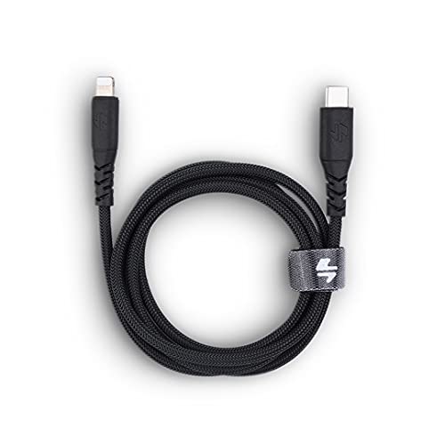 Ampere 4Ft Usb-C To Lightning Cable [Mfi Certified] - Ultra-Strong Reinforced Durable Charging Cable Compatible With Iphone/Ipad (Black) #TOP4
