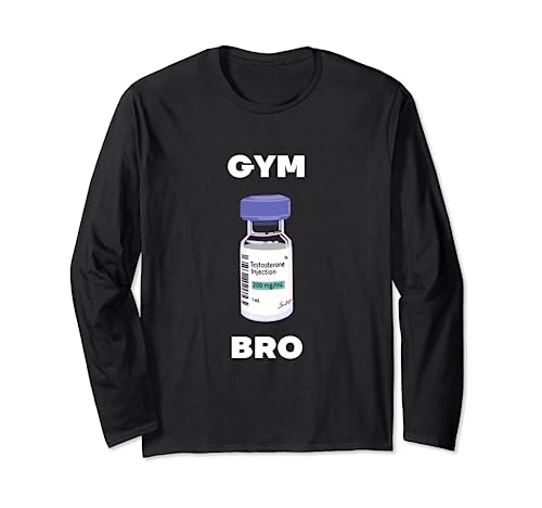 GYM BRO TREN TESTOSTERONA NATURAL BRO GYM Rata Manga Larga