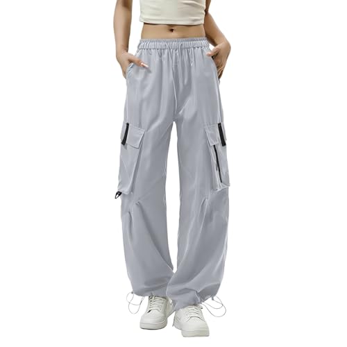 Pbawab Cargo Pants Women Quick Dry Parachute Hiking Pants with