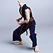 Meetoget 1/12 Scale Male Figure Doll Judo Clothes for 6 inch Action Figure Judo PM001US,Navy