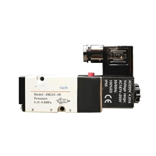 Électrovanne pneumatique 4M210-08 contre les fuites d'air DC24V