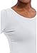 Healing Hands Women's Underscrub Soft Knit Melissa Longsleeve Scrub Tee with Breathable & Easy Care Fabric 5047, M, White
