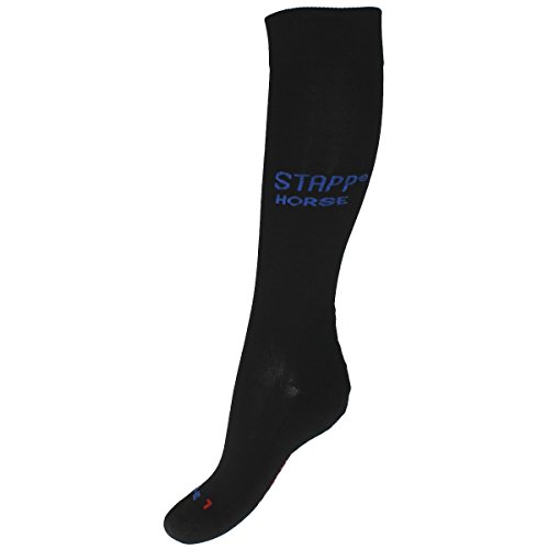 Chaussettes genoux fluor noir et bleu pointure 35-38 pour confort quotidien