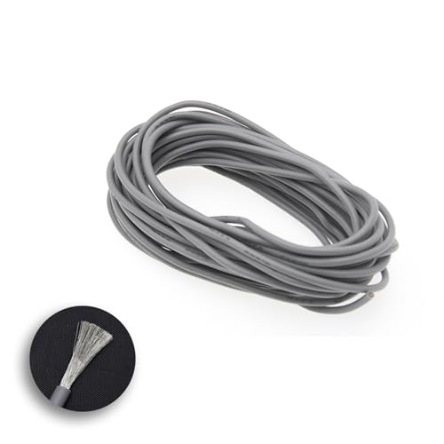 Outdoor Extension Extra Soft High Temperature Silicone Wire Cable 12AWG 14AWG 16AWG 18AWG 20AWG 22AWG 24AWG 26AWG Wire Solar sheathed(Gray,15AWG 1meters)