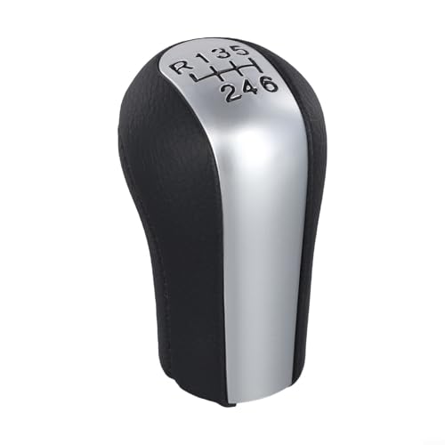 Pommeau de levier de vitesse en cuir pour Toyota - 5 à 6 vitesses - Transmission manuelle - Pour Corolla, Yaris, RAV4, Verso, Aygo, Avensis (6 vitesses)