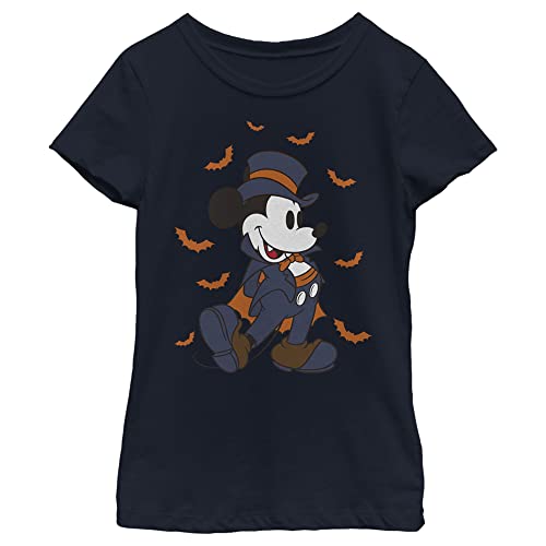 Disney Characters Vampire Mickey Girl's Solid Crew Tee