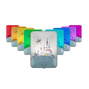 GE Color-Changing LED Night Light, 1 Pack, Princess Castle Unicorn Design, 52713
