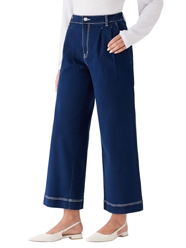 CIDER Wide Leg Jeans for Women High Waisted Denim Pants Casual Loose Fit Jeans3