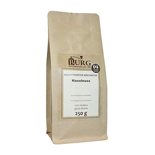 BURG Haselnuss Kaffee aromatisiert Gewicht 250 g, Mahlgrad mittel gemahlen BURG Haselnuss Kaffee aromatisiert Gewicht 250 g, Mahlgrad mittel gemahlen