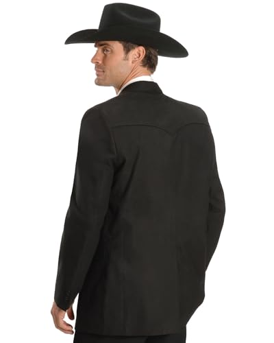 Circle S Men's Microsuede Sport Coat Reg, Tall Black 40 T2